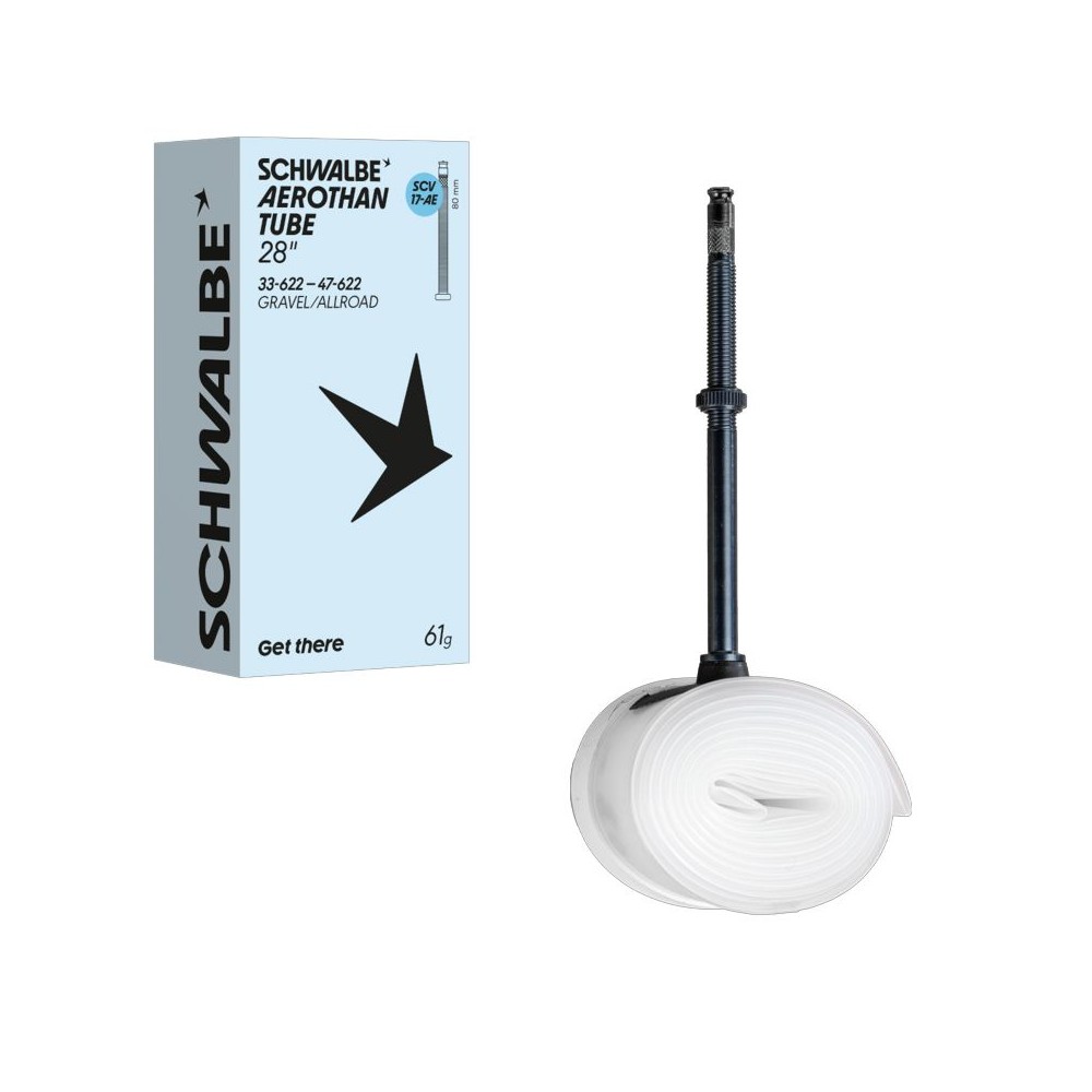 Chambre à air Schwalbe Aerothan 28" Presta Clik Valve 80 mm 33-47