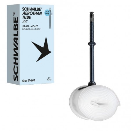 Cámara Schwalbe Aerothan 28" Presta Clik Valve 80mm 33-47