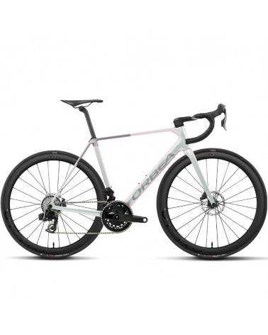 Bicicleta Orbea ORCA M21e TEAM Iris White (Gloss) - Lilac (Matt)