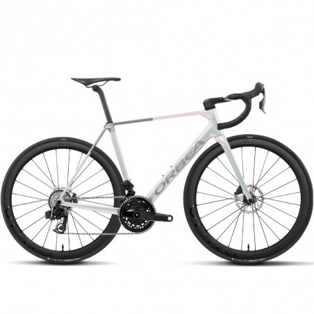 Vélo Orbea ORCA M21e TEAM Iris White (brillant) - Lilac (mat)