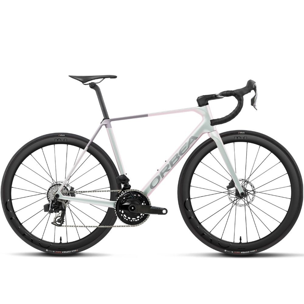 Bicicleta Orbea ORCA M21e TEAM Iris White (Gloss) - Lilac (Matt)