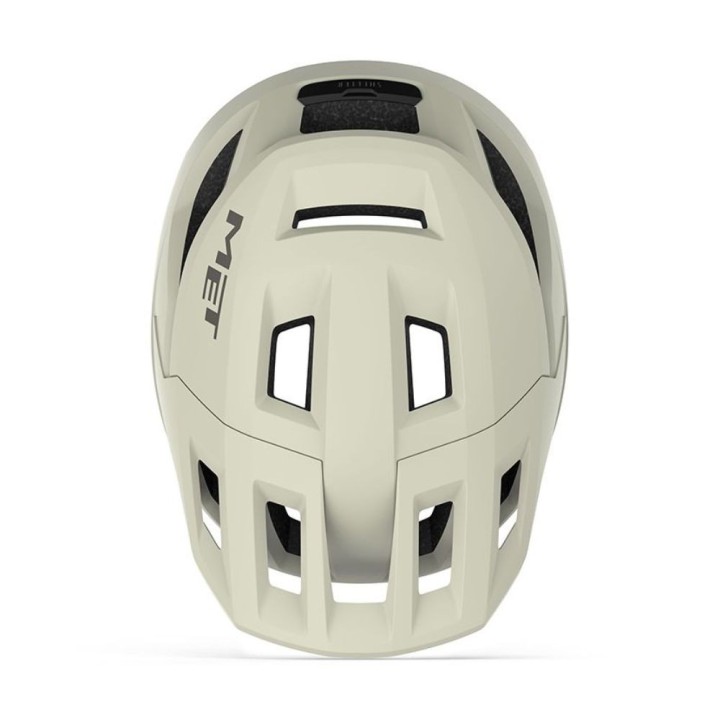 Casque Met Shelter MIPS blanc écru mat