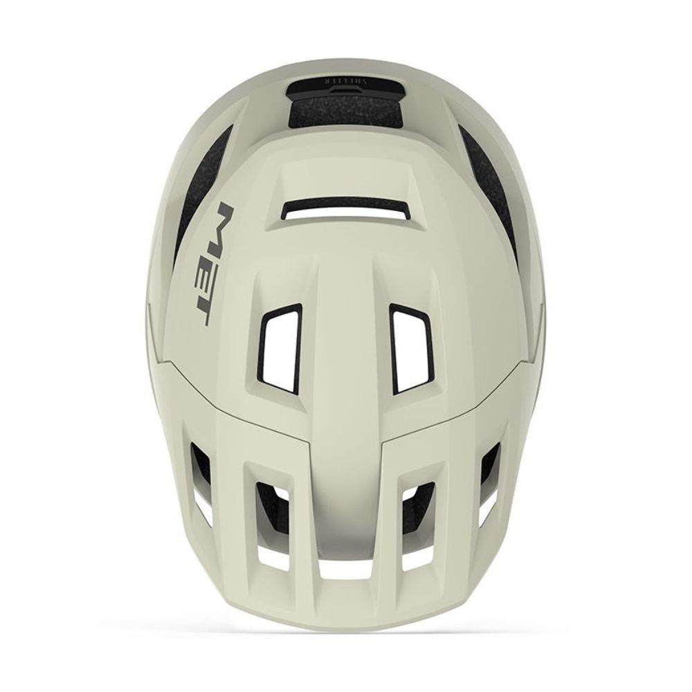 Casque Met Shelter MIPS blanc écru mat