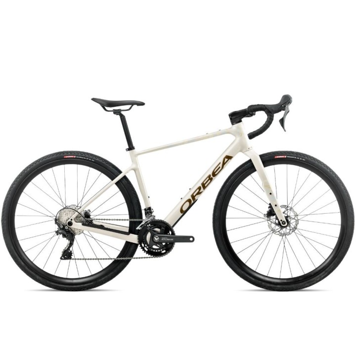 Vélo Orbea TERRA H40 Blanc ivoire - Vert olive métallisé (brillant)