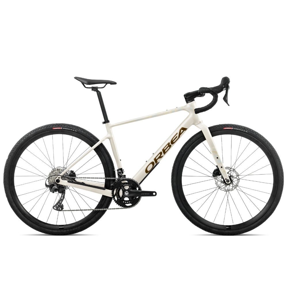 Vélo Orbea TERRA H30 Blanc ivoire - Vert olive métallisé (brillant)