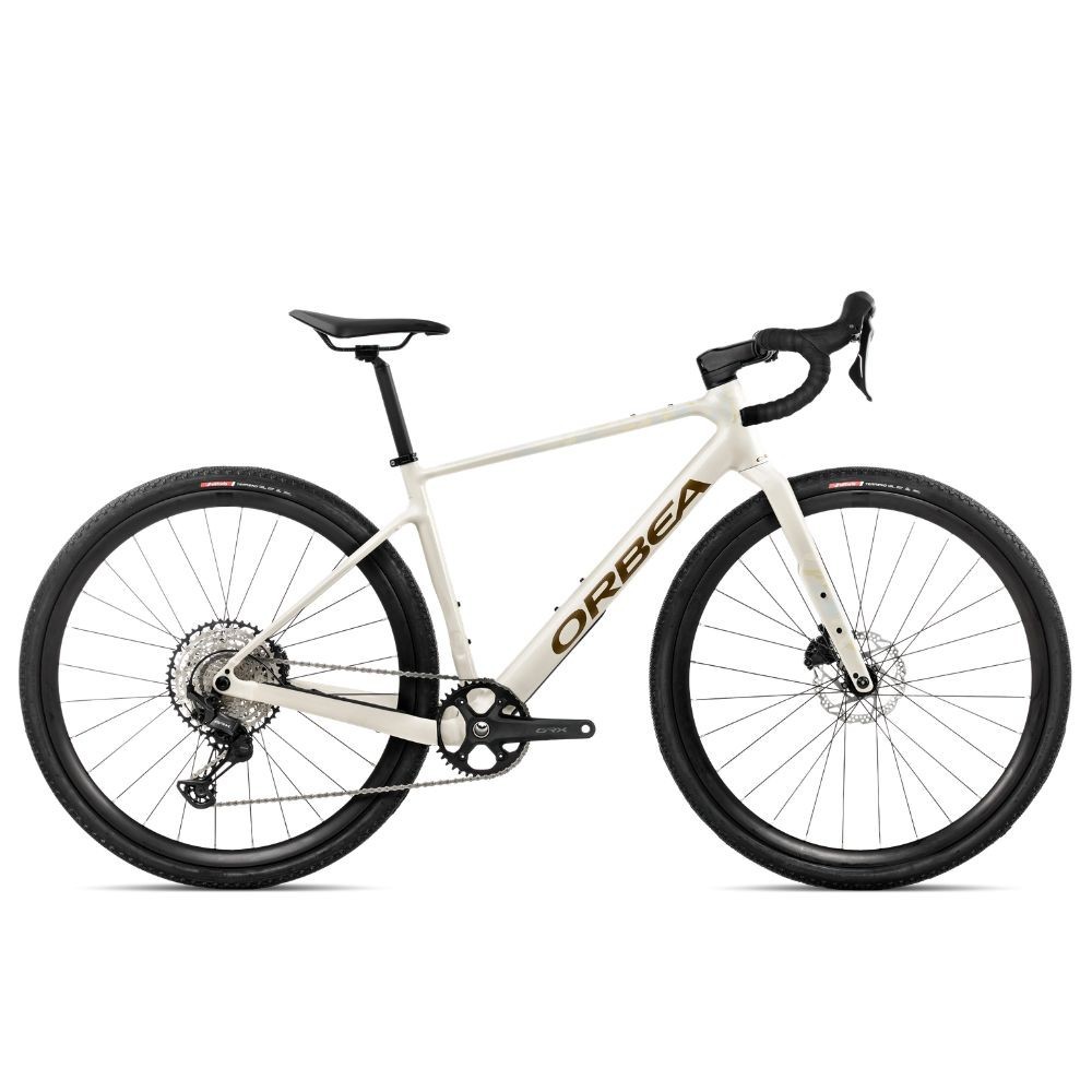 Vélo Orbea TERRA H30 1X Blanc ivoire - Vert olive métallisé (brillant)