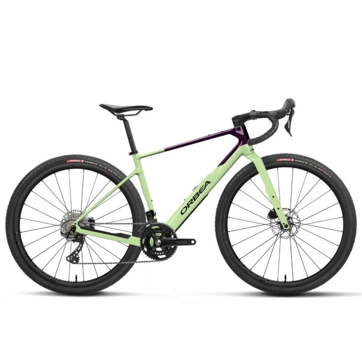 Vélo Orbea TERRA M35TEAM Acid Gum - Fantasy Purple Carbon View (brillant)