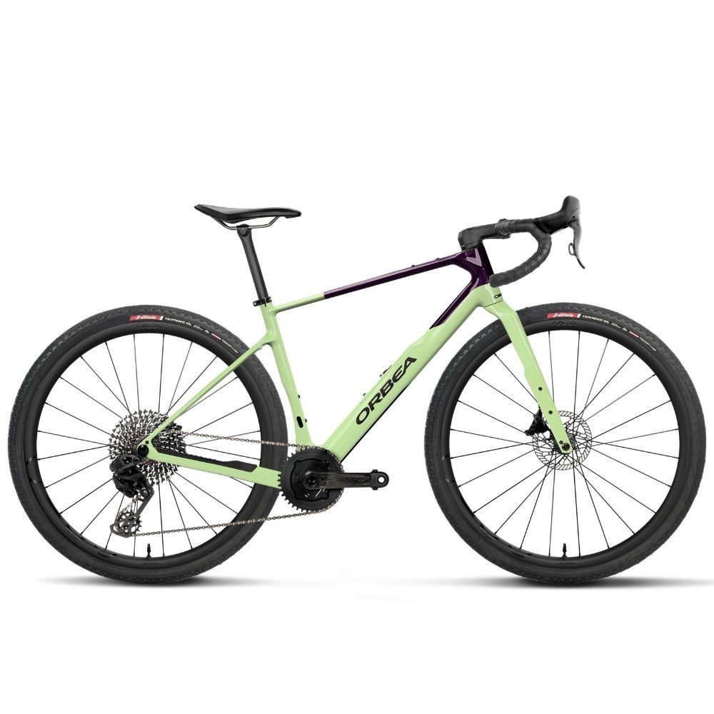 Vélo Orbea TERRA M22 TEAM 1X Acid Gum - Fantasy Purple Carbon View (brillant)