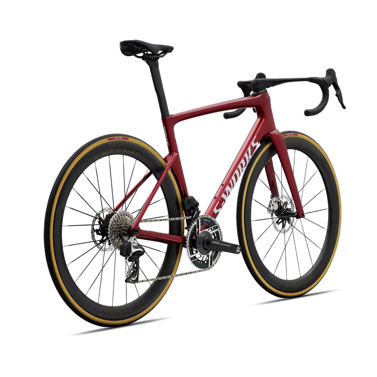 Vélo Specialized S-Works Tarmac SL9 SRAM RED AXS Ruby métallisé/blanc argenté