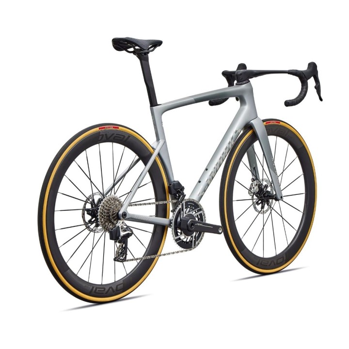 Bicicleta Specialized S-Works Tarmac SL9 SRAM RED AXS Satin Silver Dust/Gloss Chrome