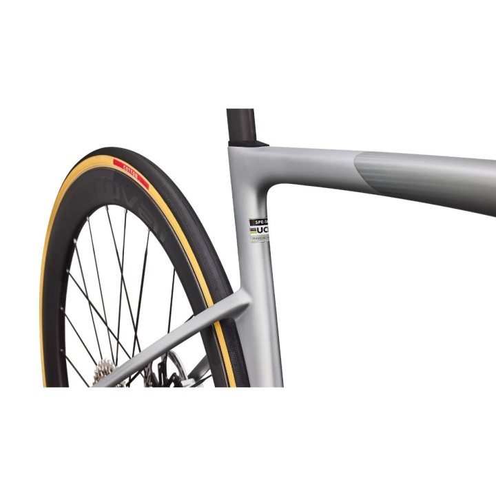 Vélo Specialized S-Works Tarmac SL9 SRAM RED AXS Satin Silver Dust/Gloss Chrome