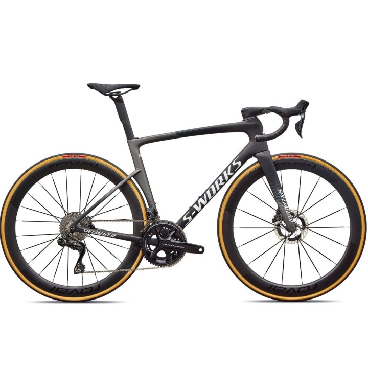 Vélo Specialized S-Works Tarmac SL9 Shimano Dura-Ace Di2, carbone brillant/blanc brillant