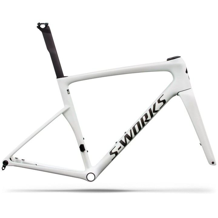 Cuadro Specialized S-Works Tarmac Sl9: Carbono Fact 12R White Silver Metallic/Obsidian Metallic