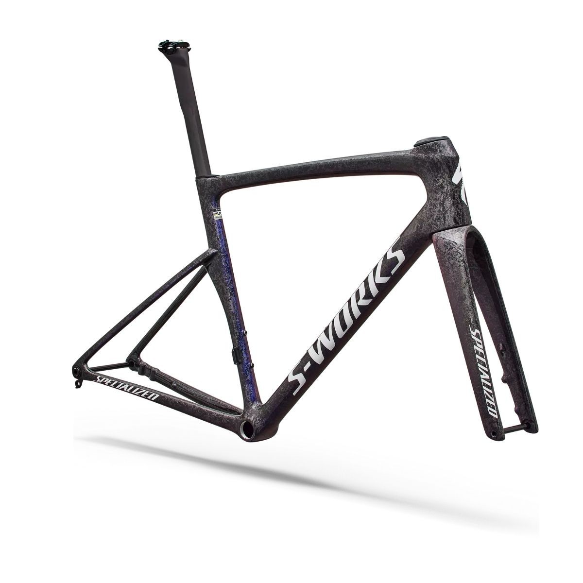 Cadre Specialized S-Works Tarmac SL9 Carbono Fact 12R Gloss Carbon/Red To Blue Pearl/White