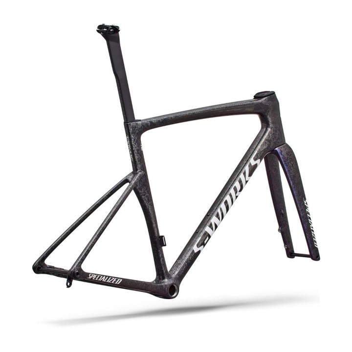 Cadre Specialized S-Works Tarmac SL9 Carbono Fact 12R Gloss Carbon/Red To Blue Pearl/White