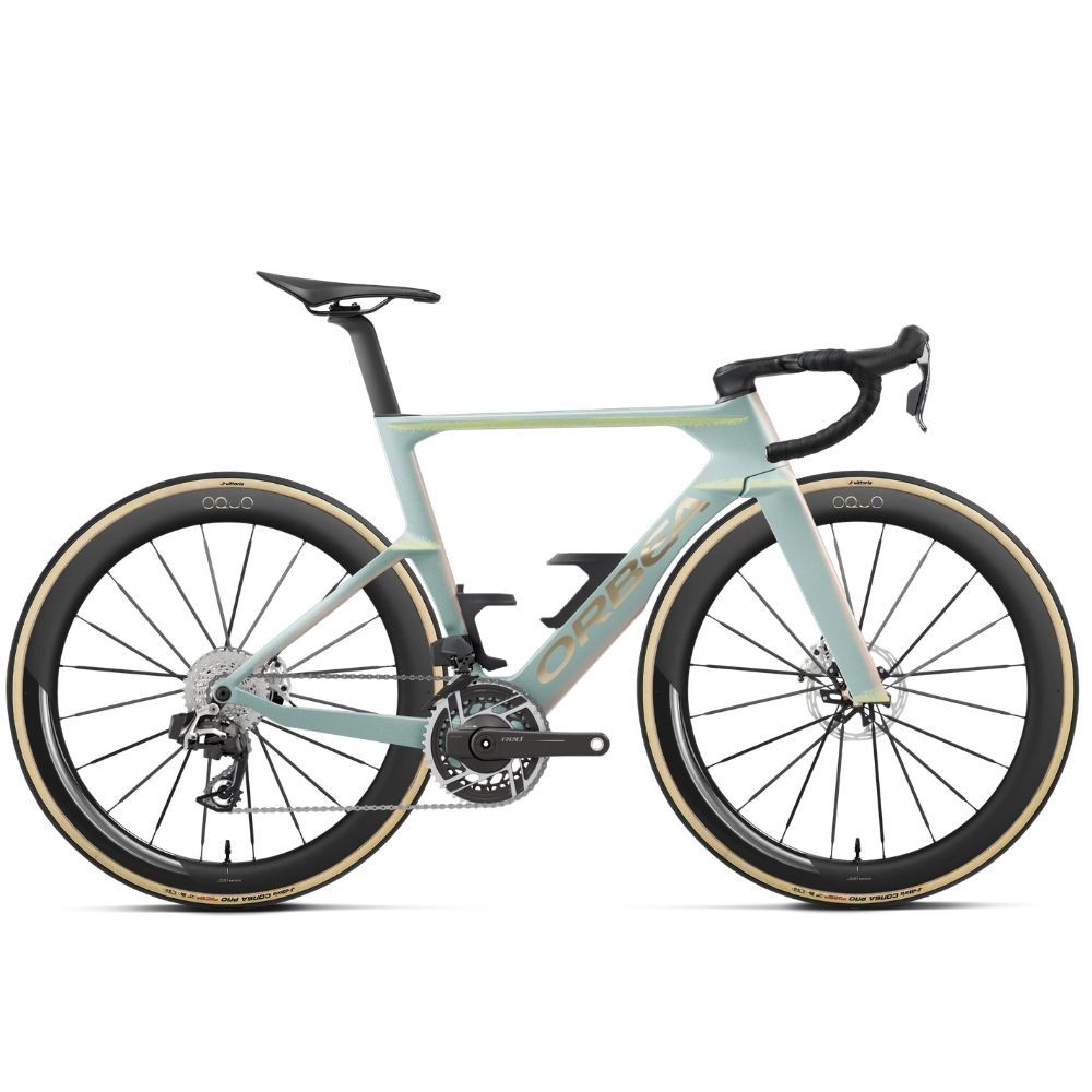 Bicicleta Orbea Orca Aero M11E Ltd Pwr Frozen Concrete - Aurora Blaze (Matt)