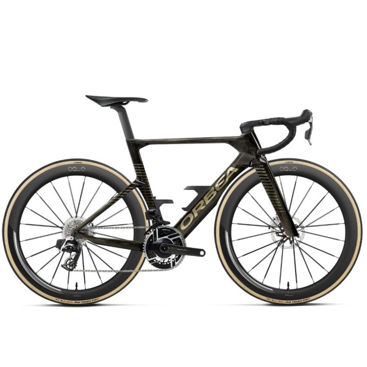 Bicicleta Orbea Orca Aero M11E Ltd Pwr Magic Gold C. View - Titanium (Gloss)