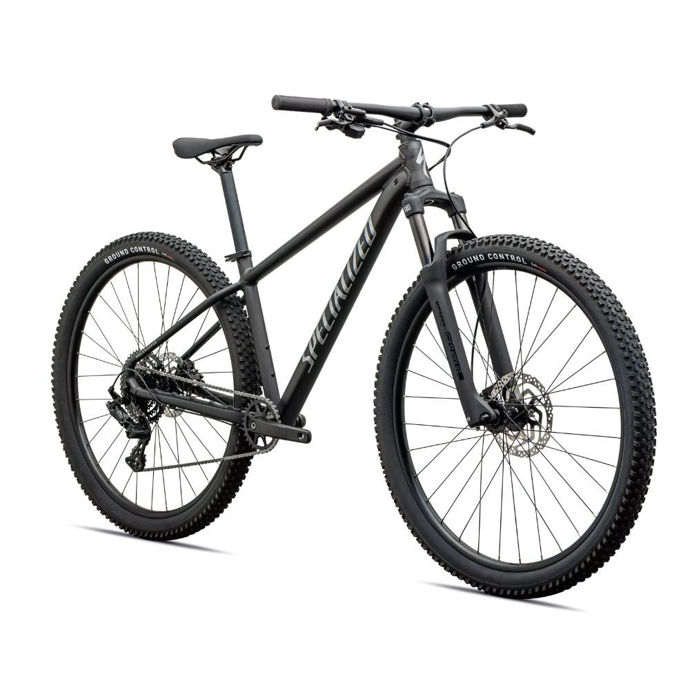 Vélo Specialized Rockhopper Sport, finition Satin Metallic Onsidian/Shadow Silver