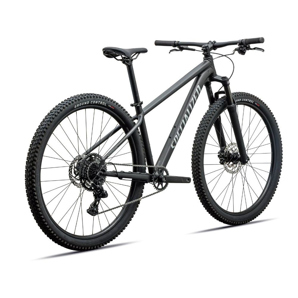 Vélo Specialized Rockhopper Sport, finition Satin Metallic Onsidian/Shadow Silver