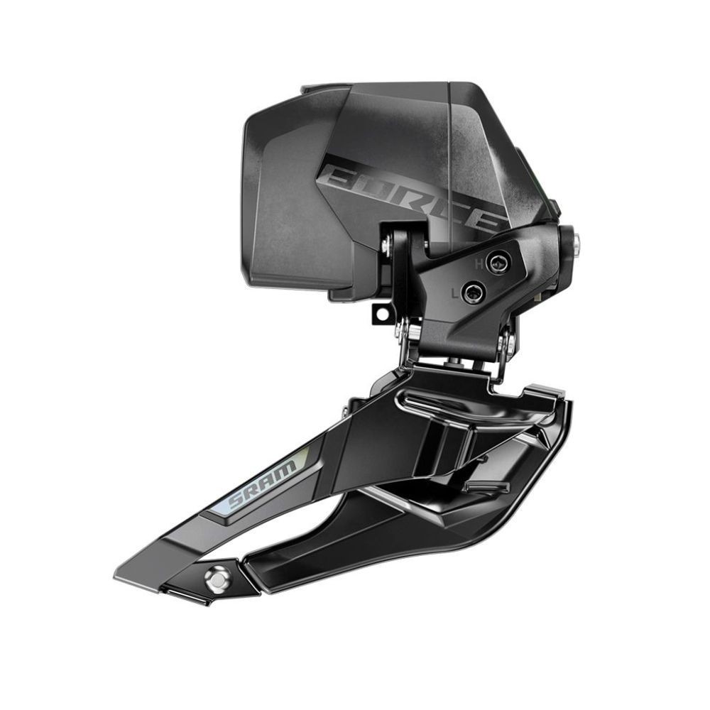Desviador Sram Force AXS e1 braze-on 2x12v negro/iridiscente