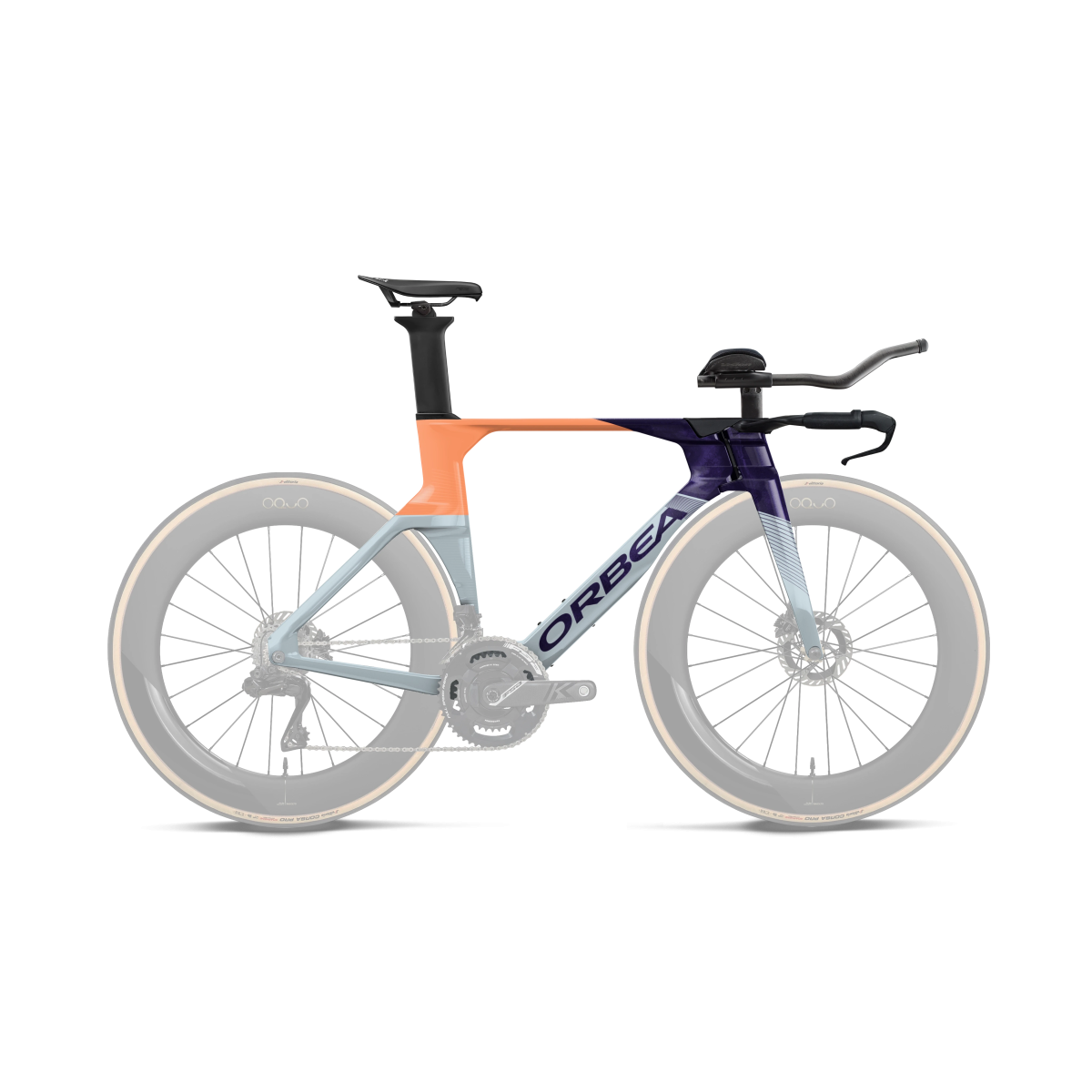Cuadro Orbea Ordu OMX Halo Silver - Tanzanite - Orange Cloud (Gloss)