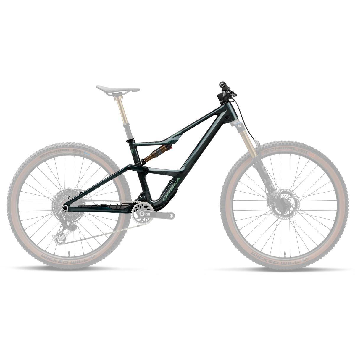 Cuadro Orbea Occam OMR SL+IL R+K Escape Green - Carbon View Gloss