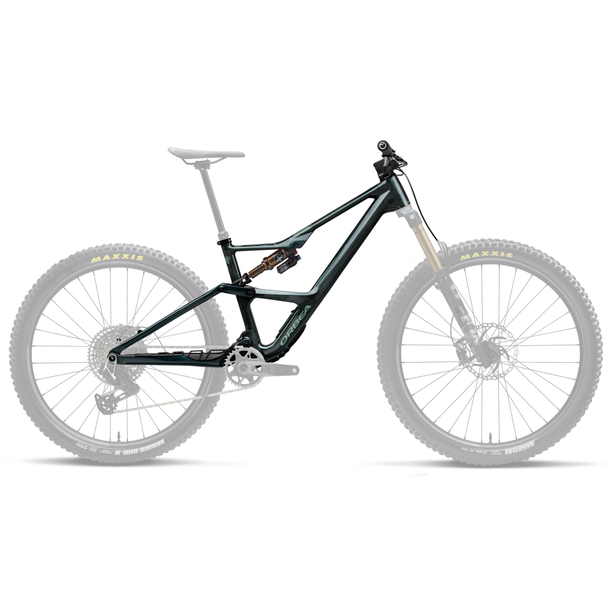 Cadre Orbea Occam OMR LT+X 2P FK Escape Green - Carbon View Gloss