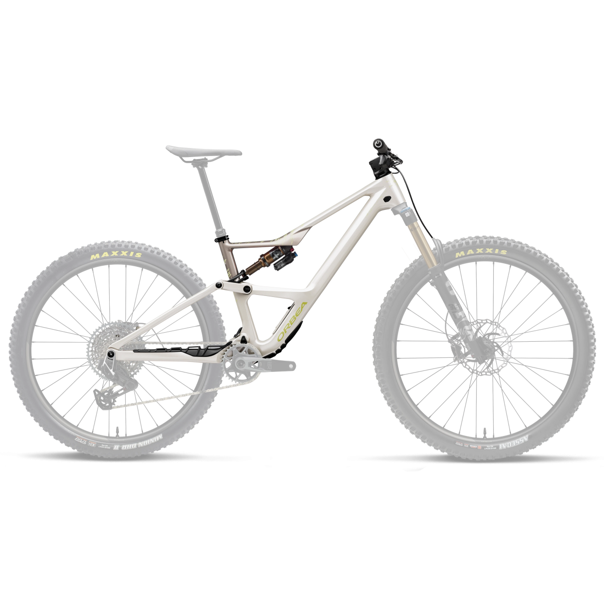 Cuadro Orbea Occam OMR LT+X 2P FK Ivory White - Nickel (Gloss)