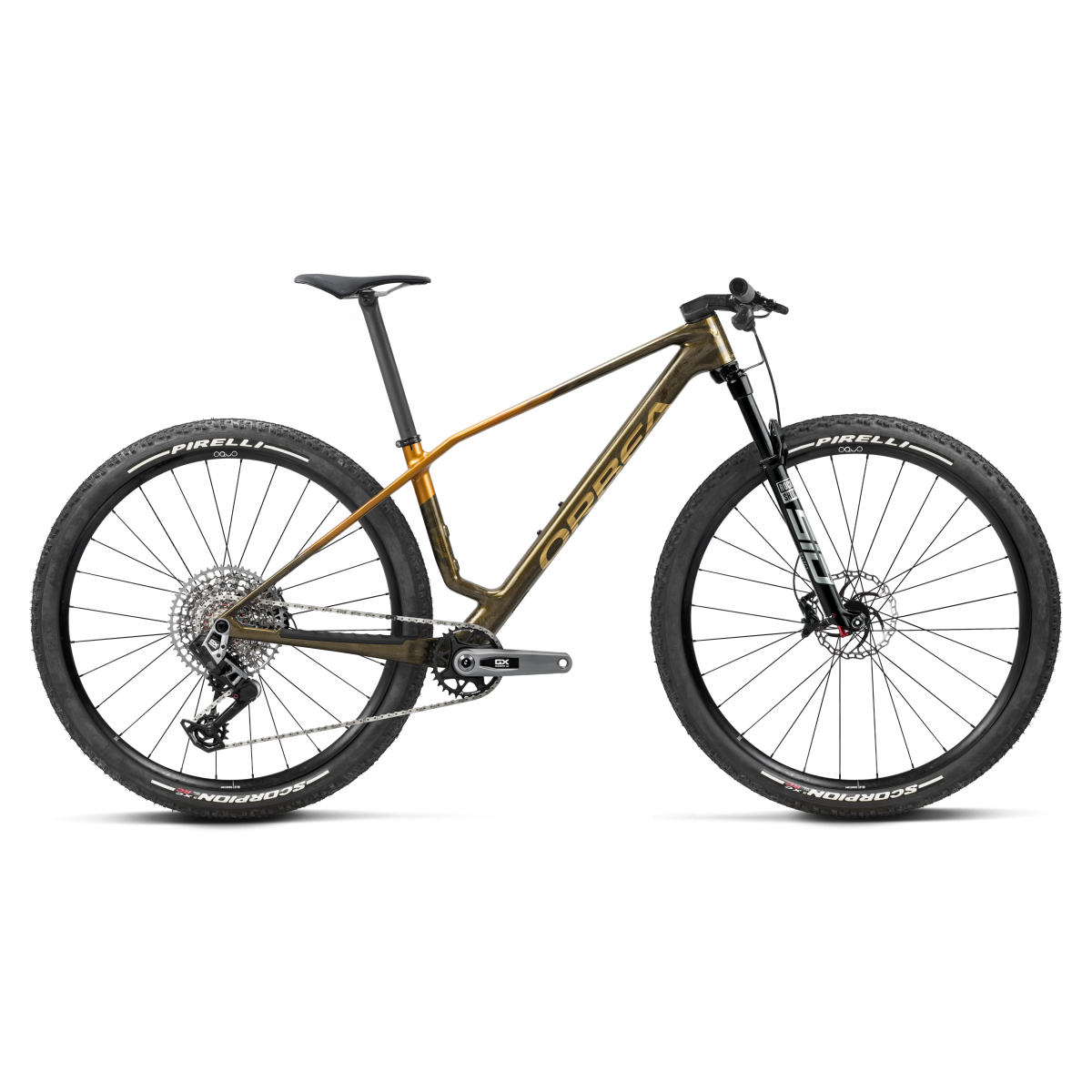 Bicicleta Orbea Alma M-Pro Caramel Carbon View - Leo Orange (Gloss)
