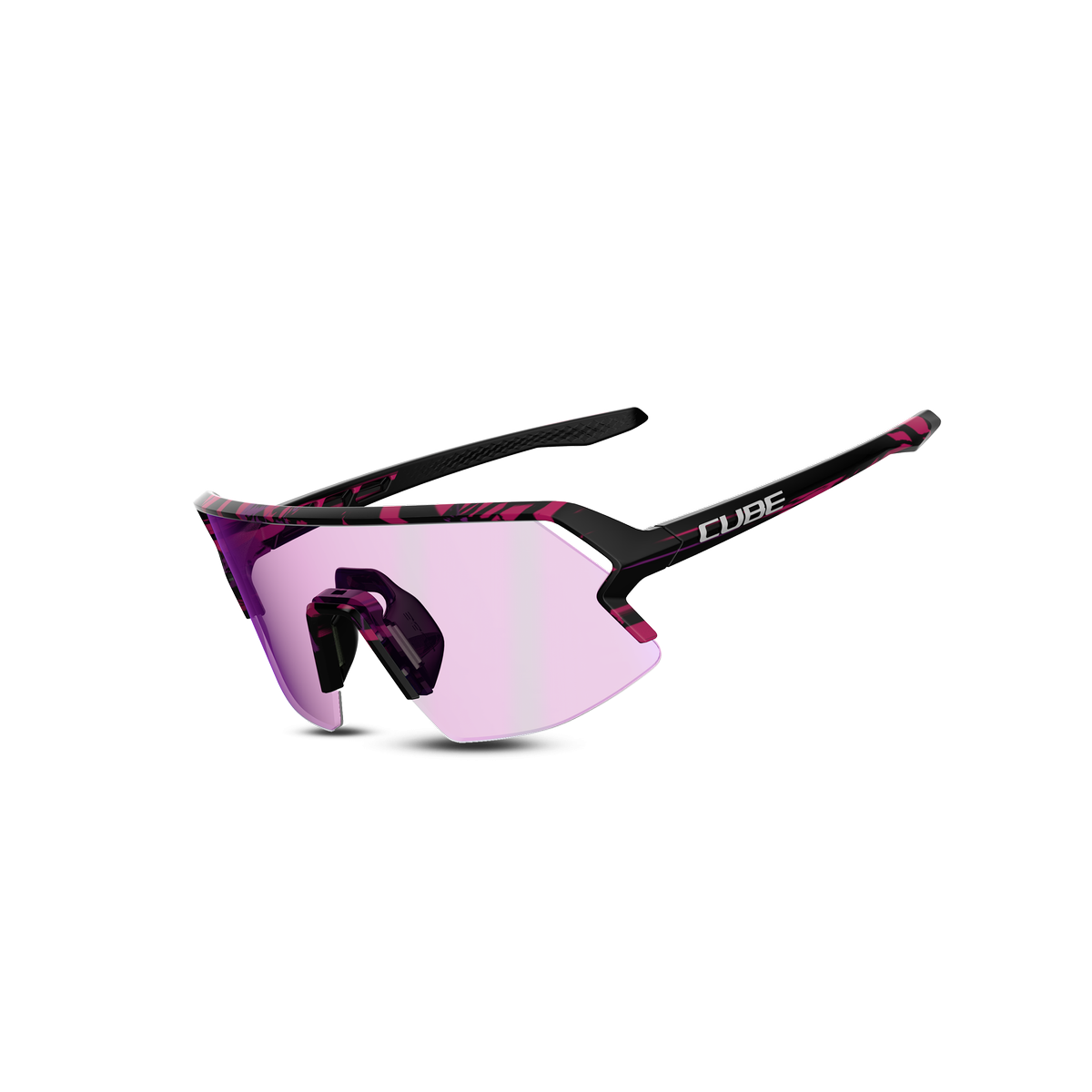 Lunettes Cube Vertex Rose et Noir | Lunettes Cube