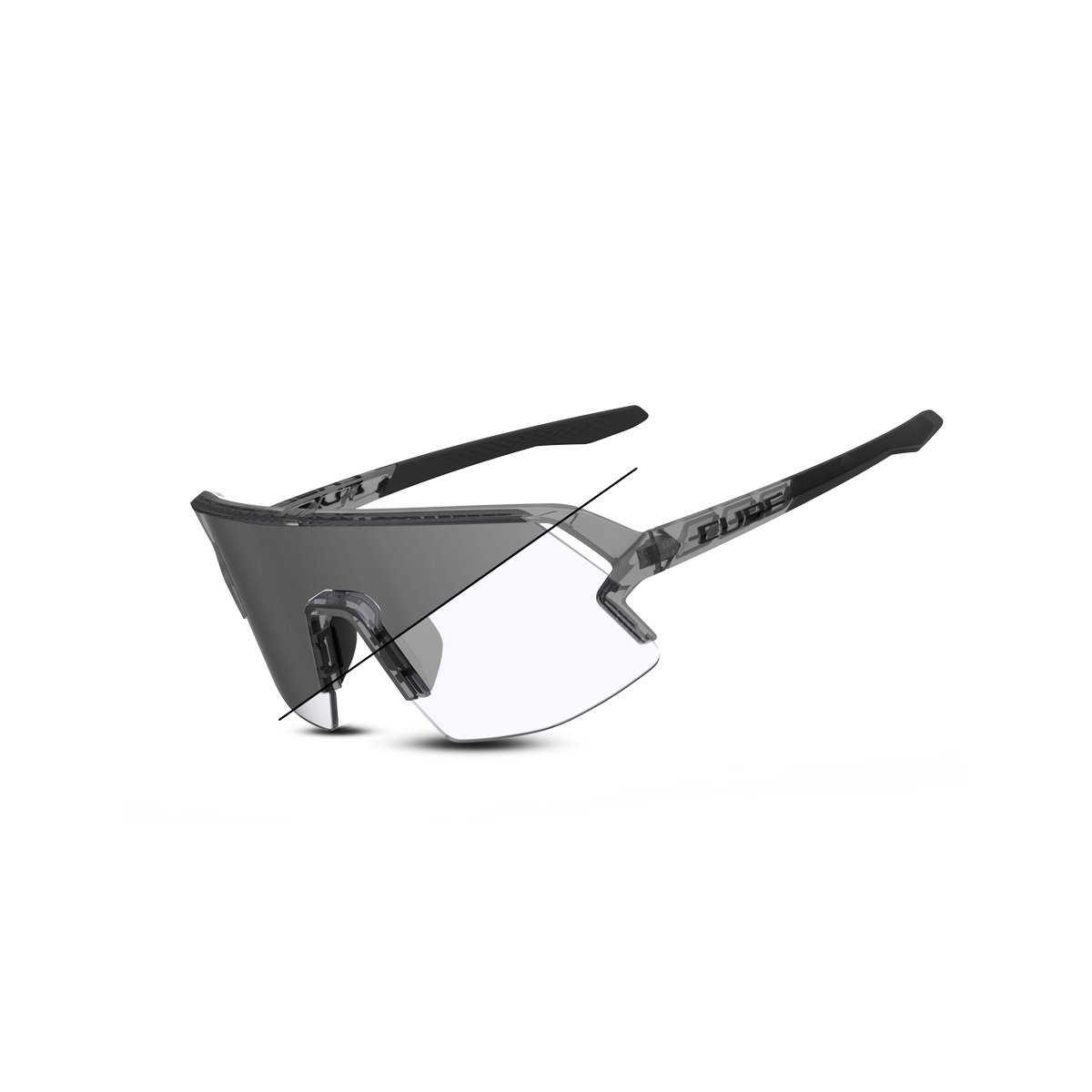 Lunettes Cube Vertex Noir Translucide