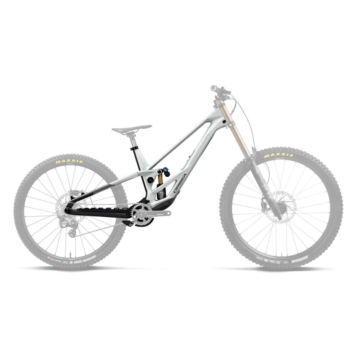 Cuadro Orbea Rallon DH 450 White Chich - Diamond Black (Gloss)