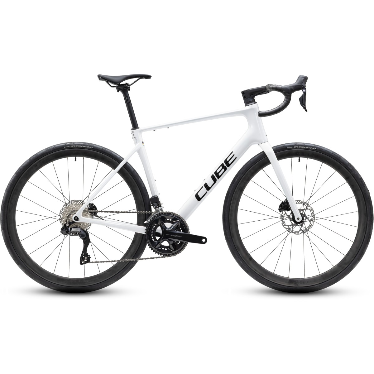 Vélo Cube Attain C:62 SLX Metallicwhite'n'Black