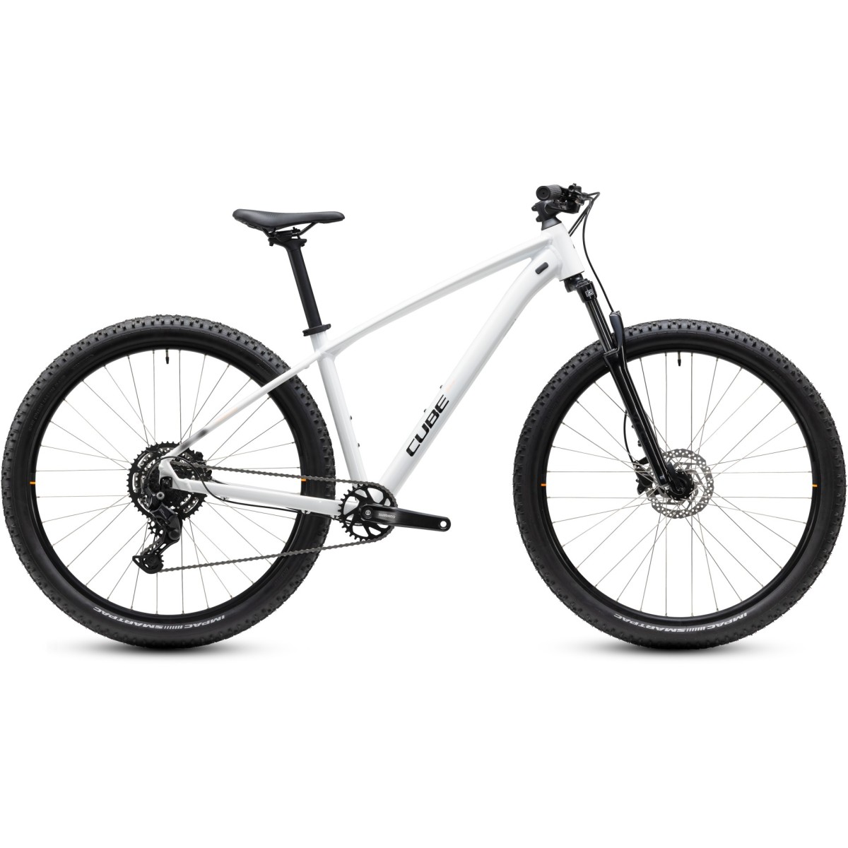 Vélo Cube Aim ONE Metallicwhite'n'Black