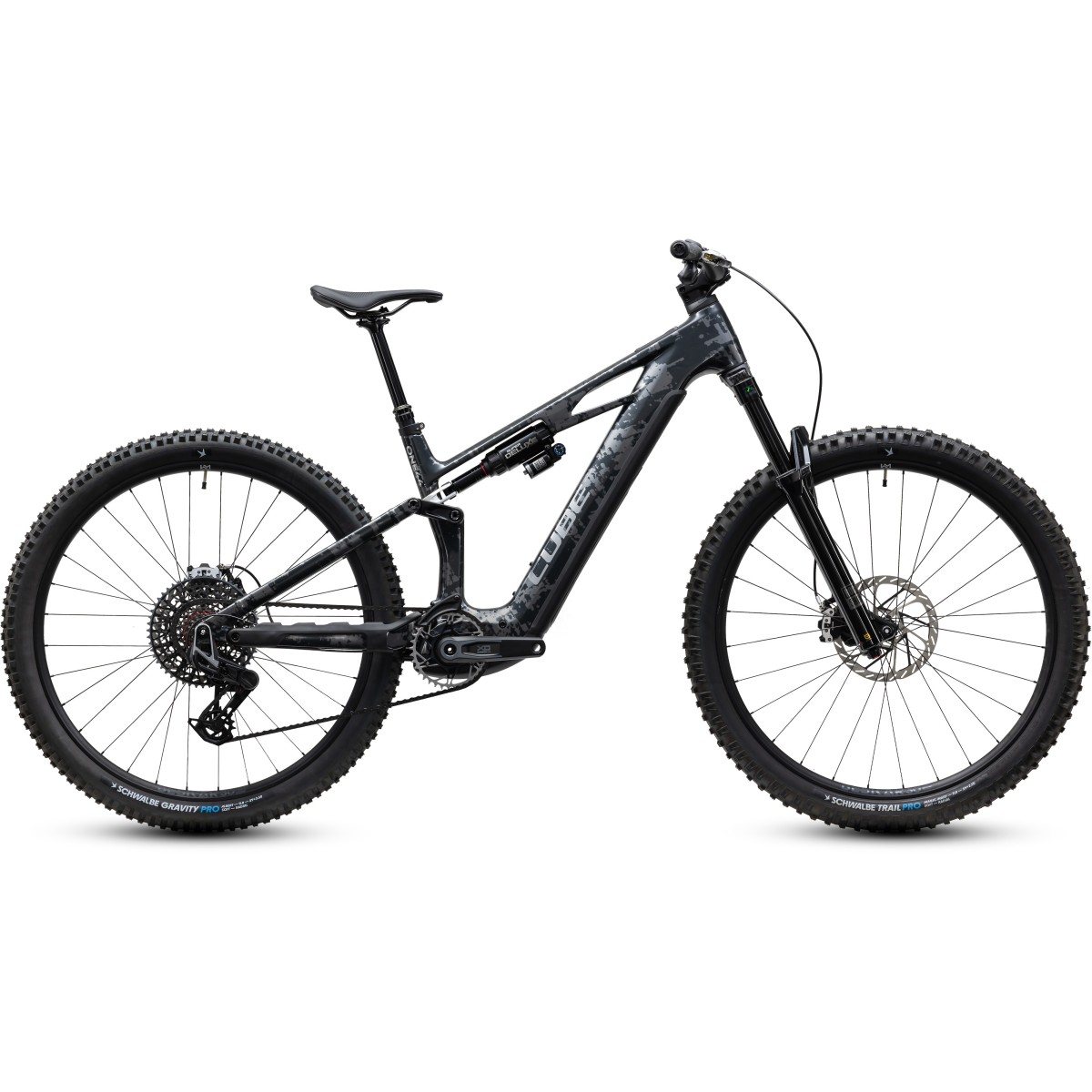Bicicleta Cube Stereo Hybrid ONE44 HPC Super TM 800 Graphiteglitch'n'Grey