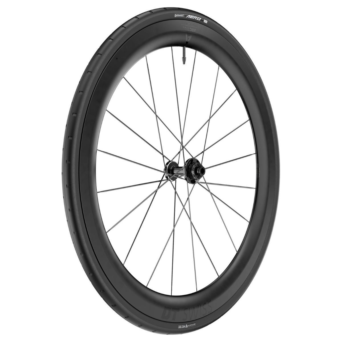 Jeu de roues DT Swiss ARC 1100 Dicut db 55 Noir | roues route aérodynamiques
