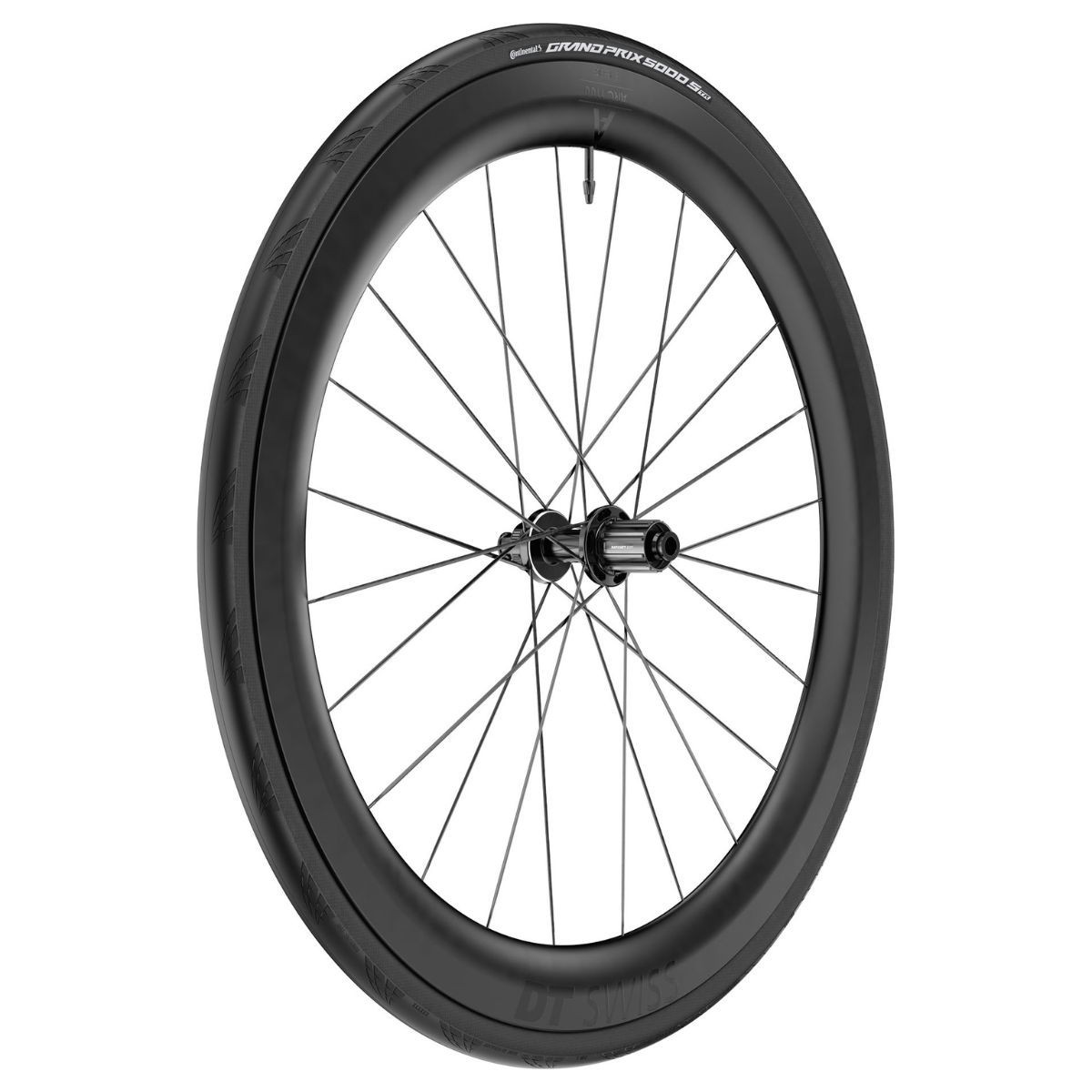 Jeu de roues DT Swiss ARC 1100 Dicut db 55 Noir | roues route aérodynamiques