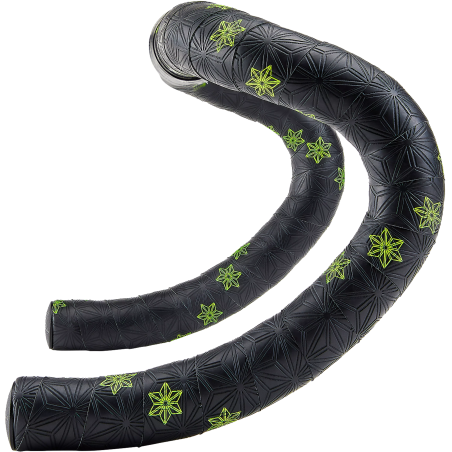Cinta de manillar Supacaz Super Sticky Kush Galaxy Amarillo Neon