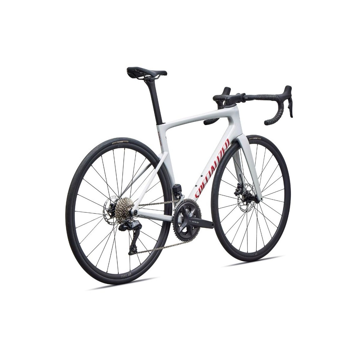 Bicicleta Specialized Tarmac SL9 Comp Shimano 105 Di2 Gloss Dolomite Metallic/Cayenne Metallic