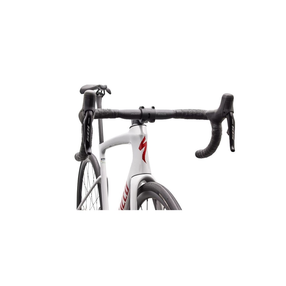 Bicicleta Specialized Tarmac SL9 Comp Shimano 105 Di2 Gloss Dolomite Metallic/Cayenne Metallic