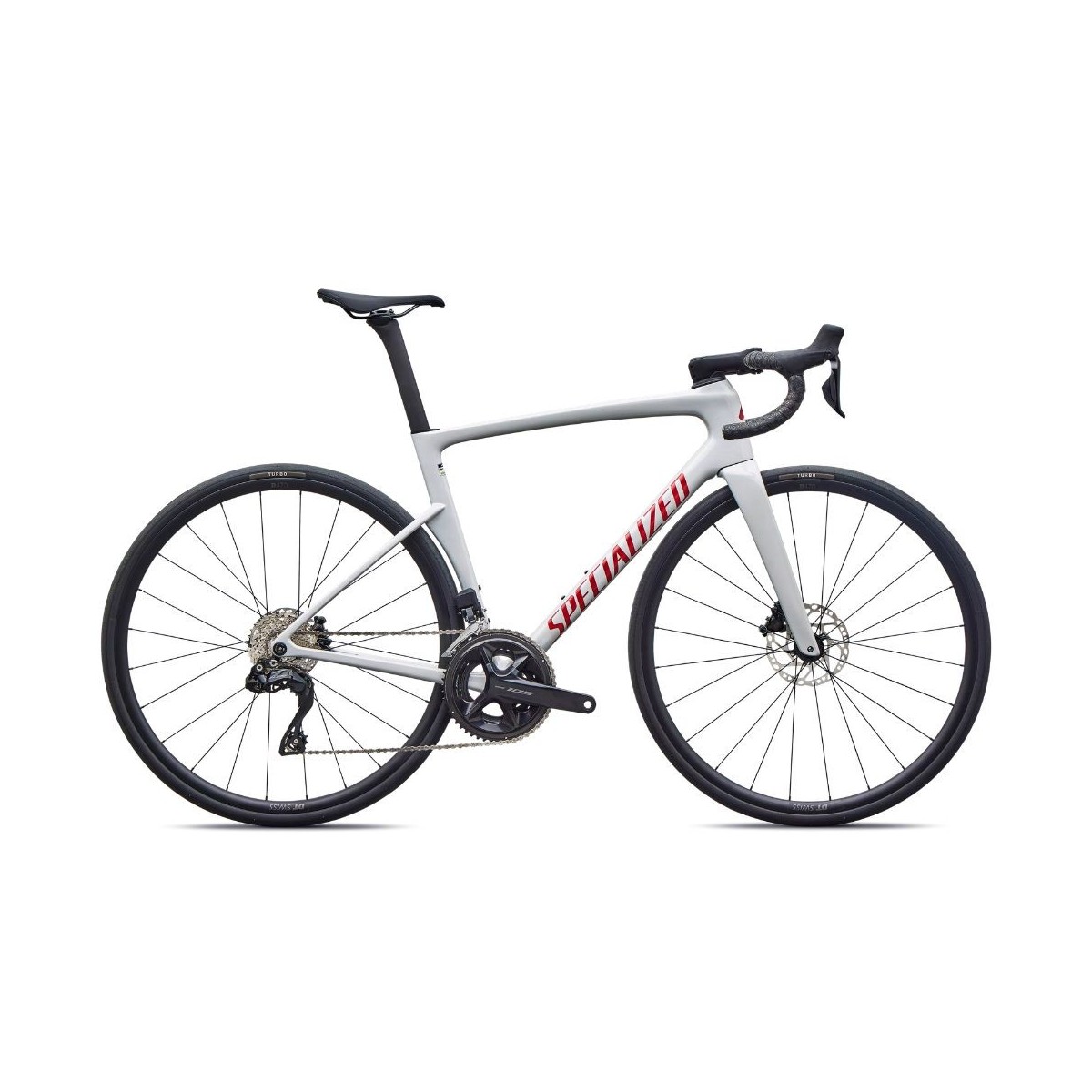Bicicleta Specialized Tarmac SL9 Comp Shimano 105 Di2 Gloss Dolomite Metallic/Cayenne Metallic