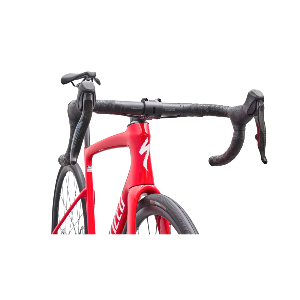 Vélo Specialized Tarmac SL9 Comp SRAM Rival AXS, rouge vif brillant / blanc
