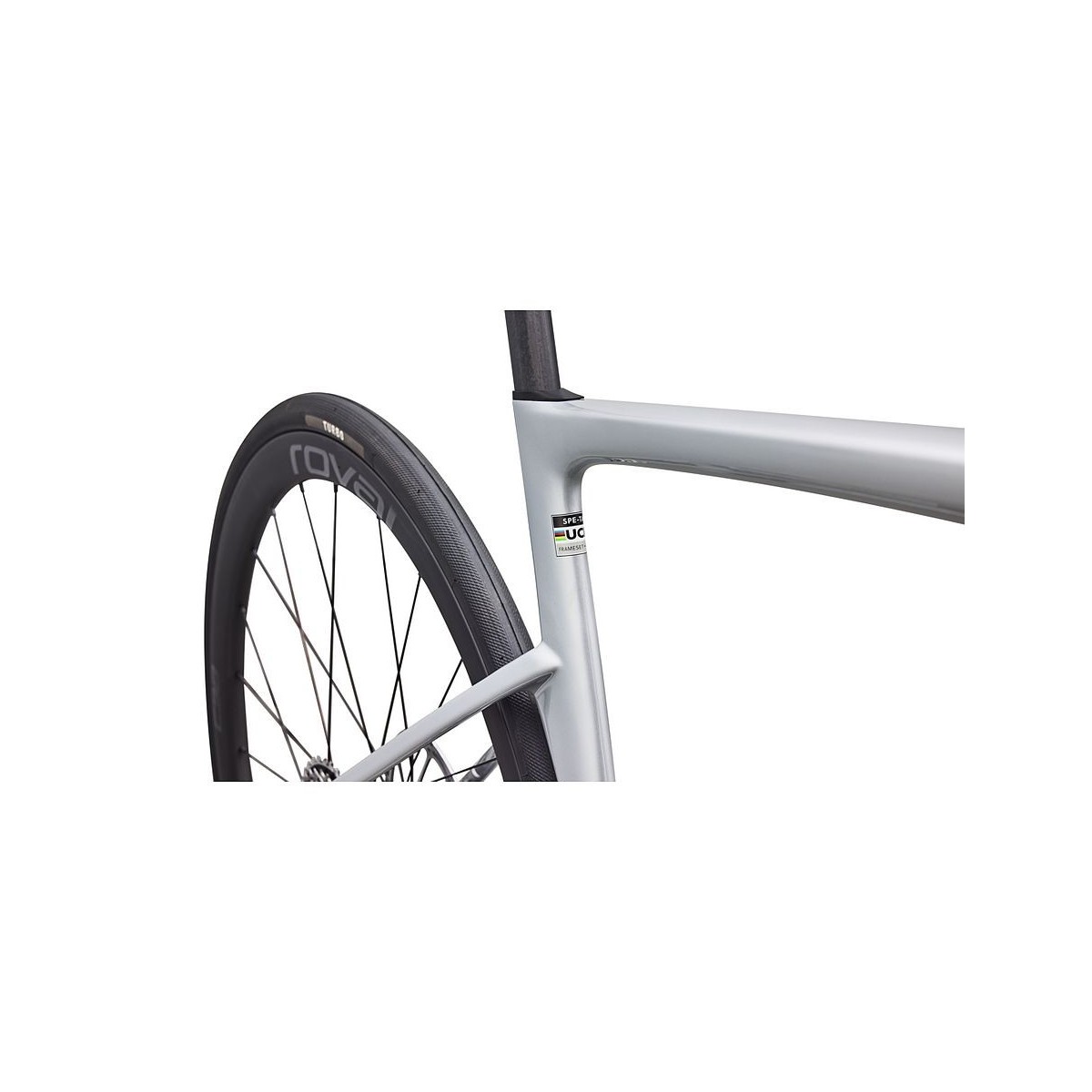 Bicicleta Specialized Tarmac Sl9 Expert Sram Force Axs Gloss Silver Dust / Powder Lime