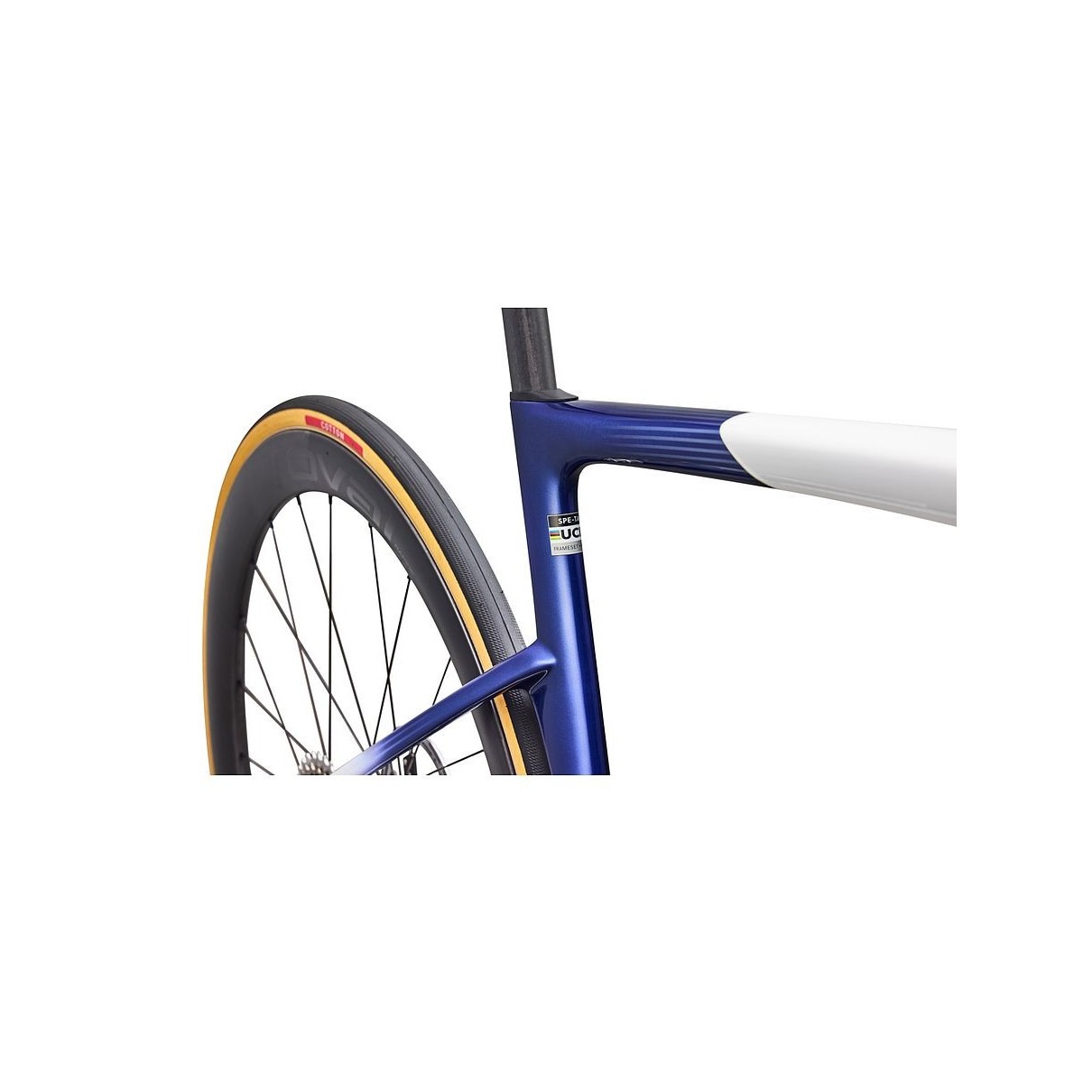 Vélo Specialized Tarmac SL9 S-Level Sram Red AXS Blanc brillant / Bleu Majesty métallisé / Noir