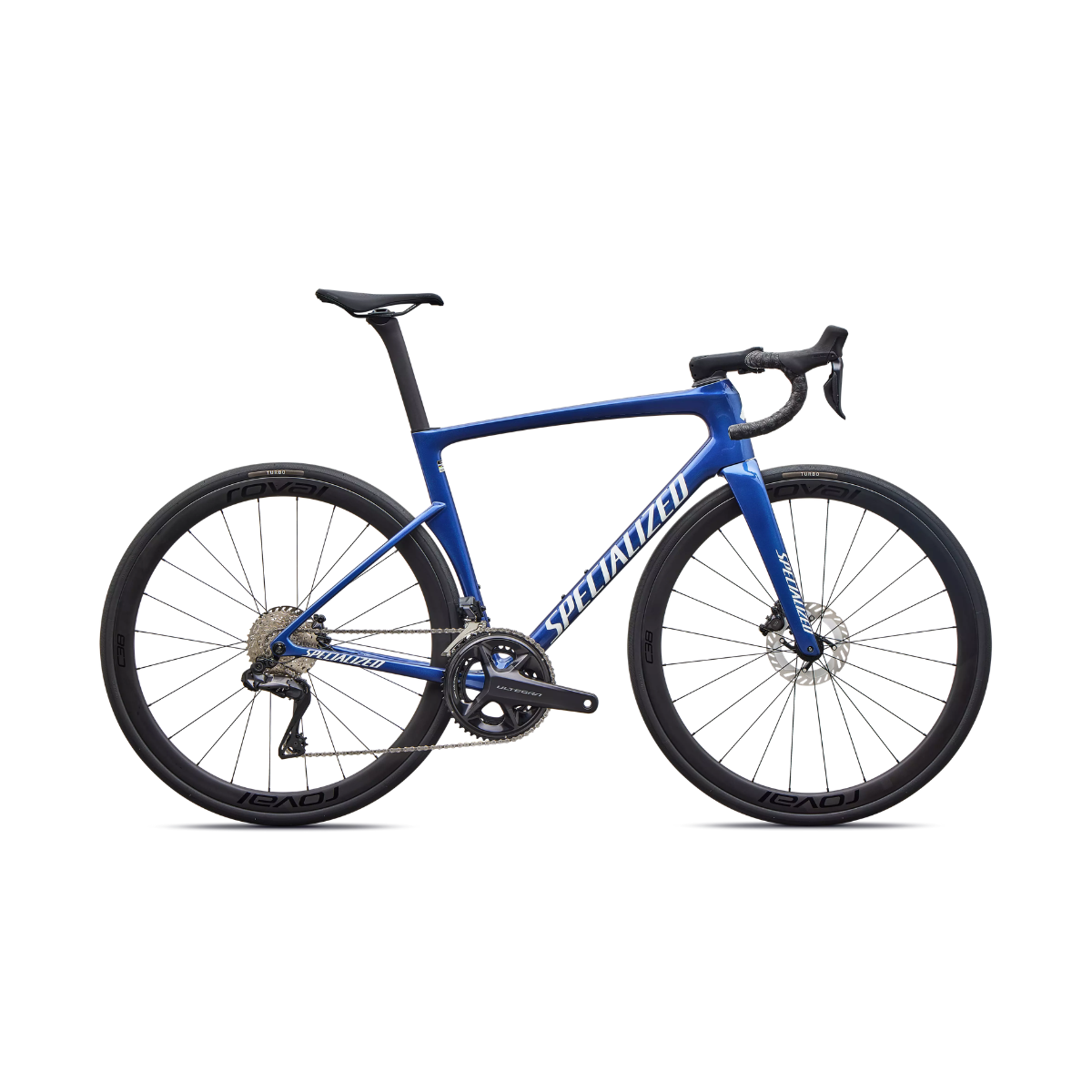 Vélo Specialized Tarmac SL9 Expert Shimano Ultegra Di2, bleu Pacifique métallisé brillant / blanc