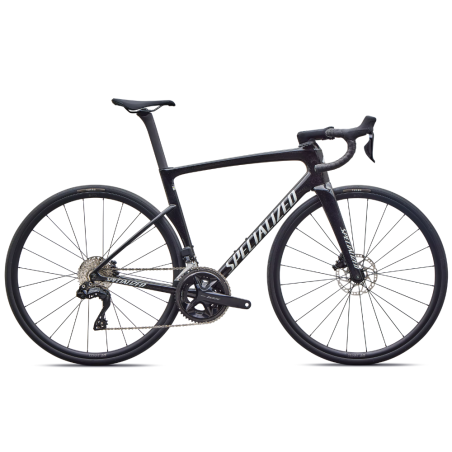 Vélo Specialized Tarmac SL9 Comp Shimano 105 Di2, couleur Gloss Charcoal Tint /Dolomite Metallic