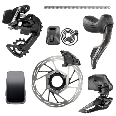 Kit Groupe Sram Force AXS E1 2x12 + Hammerhead Karoo