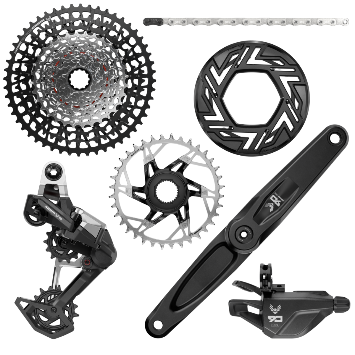 Grupo Sram Eagle 90 T-Type E-MTB Bosch 36T 10-52