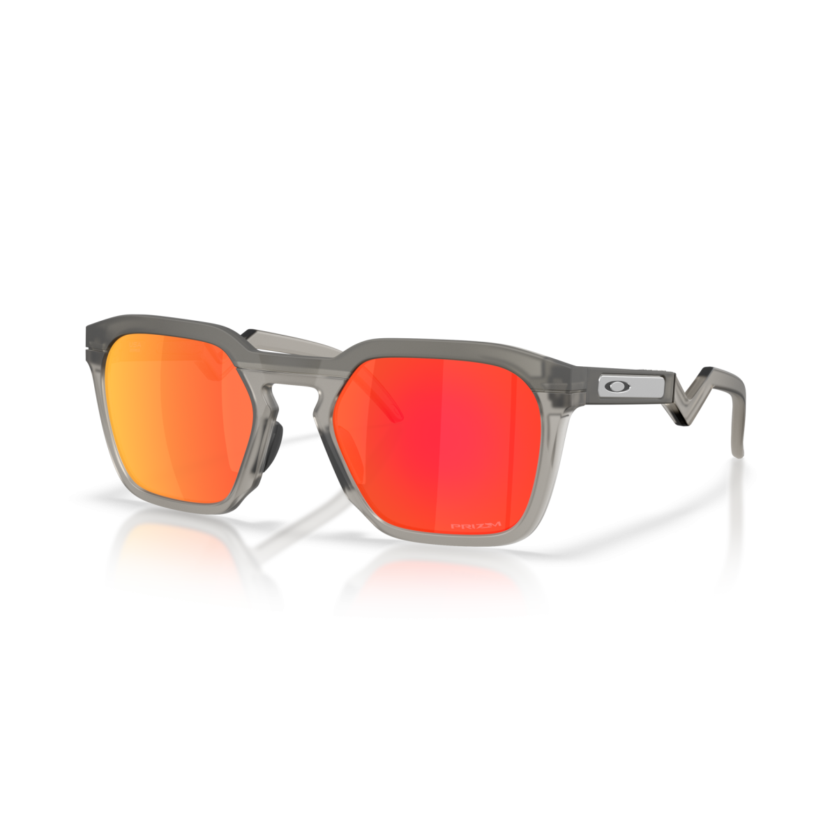 Lunettes Oakley HSTN SQ Verres prizm ruby/Monture matte grey smoke