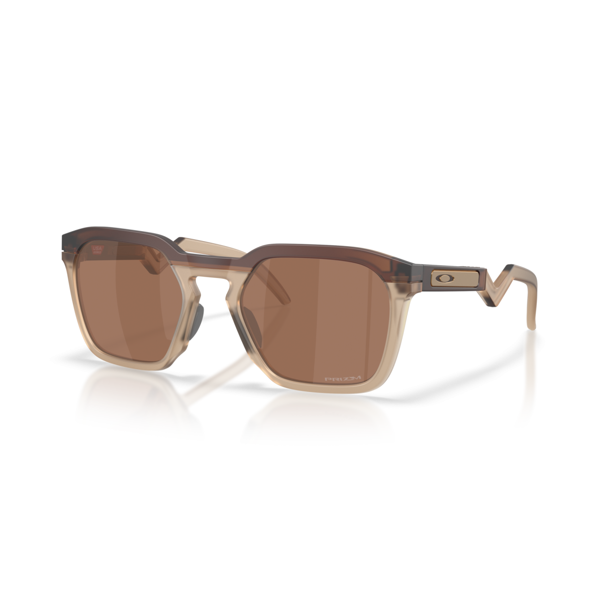 Lunettes Oakley HSTN SQ Verres prizm tungsten/Monture matte rootbeer